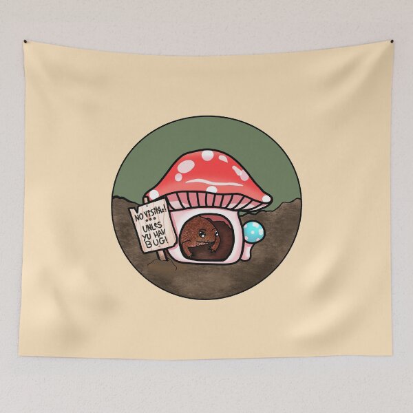 Item preview, Antisocial Toad In Mushroom Hut (In Cream) designed and sold by Creepy-Cutesie.
