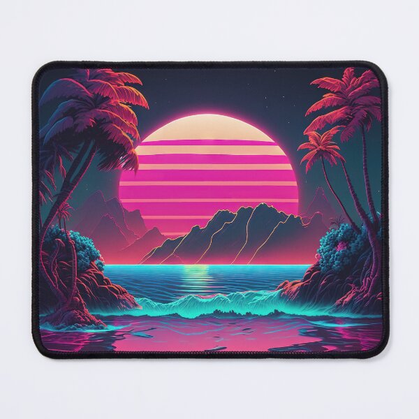 Item preview, Electric Island: Synthwave Vibes in Paradise designed and sold by Mullet Monkey.
