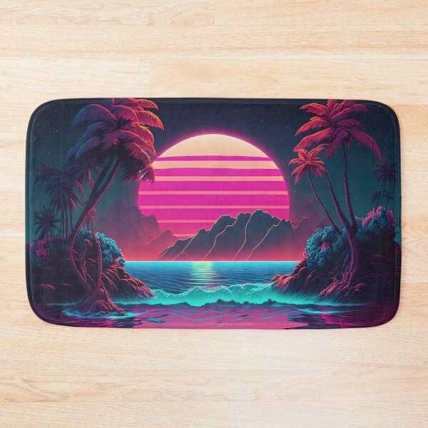 Item preview, Electric Island: Synthwave Vibes in Paradise designed and sold by Mullet Monkey.