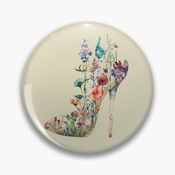 Item preview, Stiletto Garden - wildflower stilettos designed and sold by EmeraldeaArt.