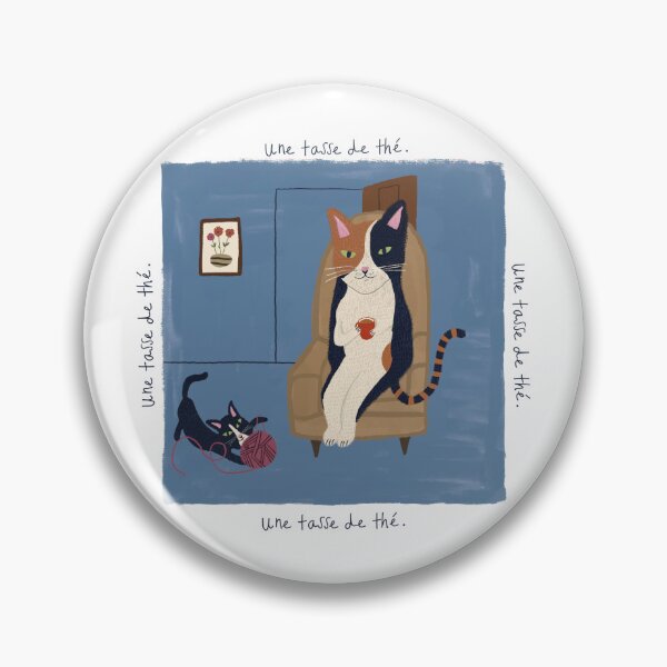 Item preview, une tasse de thé designed and sold by drawingsbyella.