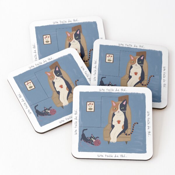 Item preview, une tasse de thé designed and sold by drawingsbyella.
