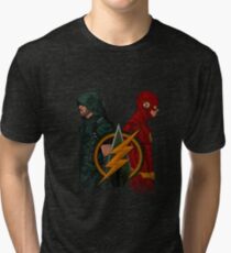 Green Arrow and The Flash Tri-blend T-Shirt