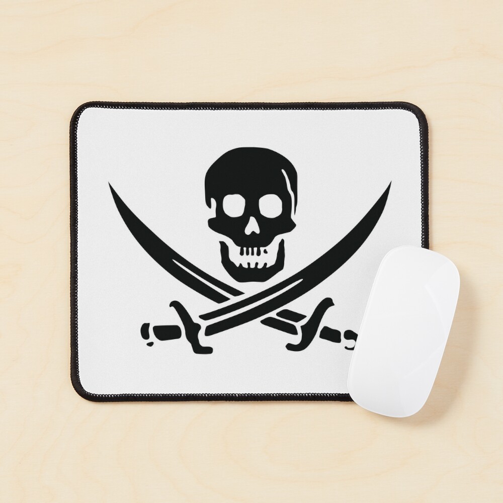 Jolly Roger Pirate Flag (for white t-shirts) Poster for Sale by