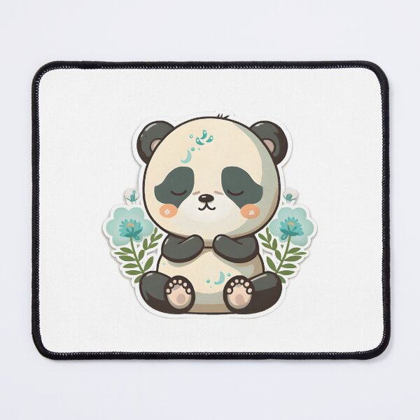 Item preview, Cute baby panda meditating sticker, Yoga Sticker, Namaste designed and sold by VisualVibesVV.