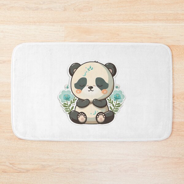 Item preview, Cute baby panda meditating sticker, Yoga Sticker, Namaste designed and sold by VisualVibesVV.