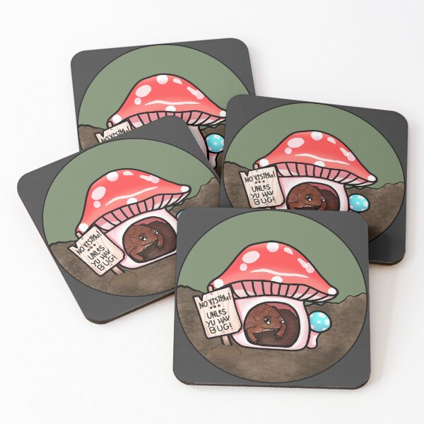 Item preview, Antisocial Toad In Mushroom Hut (In Black) designed and sold by Creepy-Cutesie.