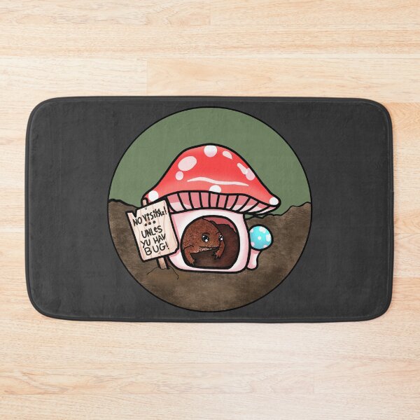 Item preview, Antisocial Toad In Mushroom Hut (In Black) designed and sold by Creepy-Cutesie.