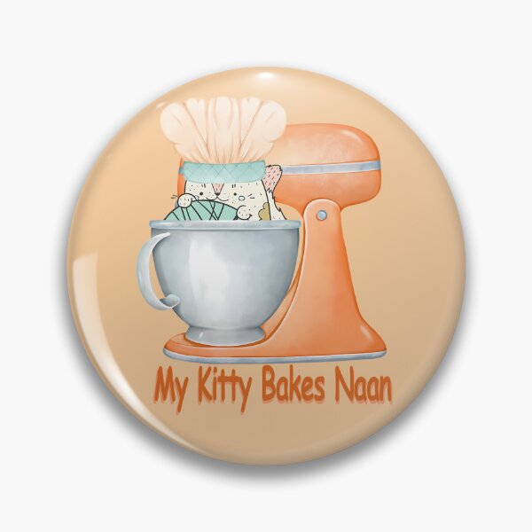 Item preview, My Kitty Bakes Naan Bread, Orange Kitty designed and sold by notsweettea.