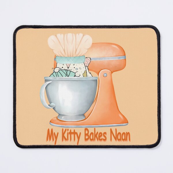 Item preview, My Kitty Bakes Naan Bread, Orange Kitty designed and sold by notsweettea.