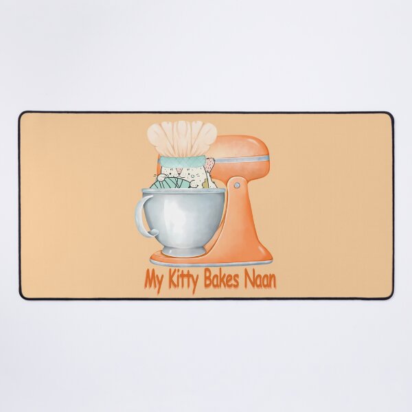 Item preview, My Kitty Bakes Naan Bread, Orange Kitty designed and sold by notsweettea.