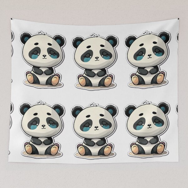 Item preview, Baby panda meditating sticker, Yoga Sticker, Namaste designed and sold by VisualVibesVV.