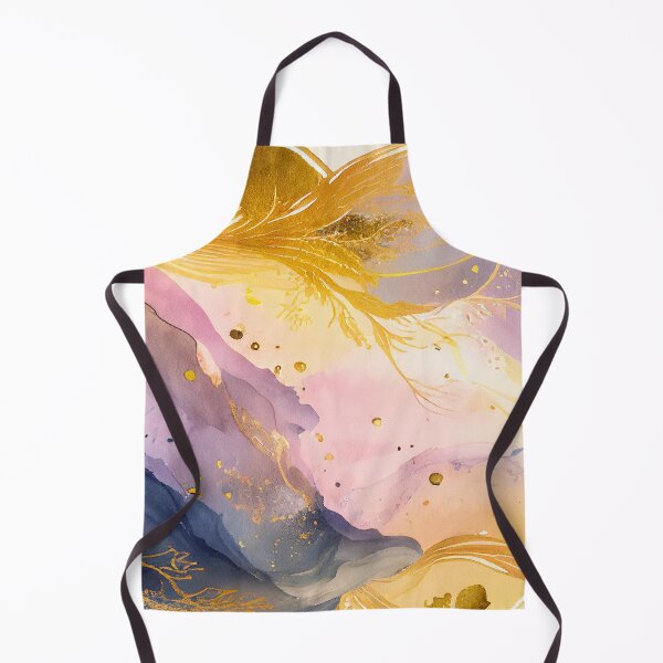 Item preview, Purple and Gold, Gray Pink Watercolor washes, fog, ink, splashes designed and sold by adlydesigns.
