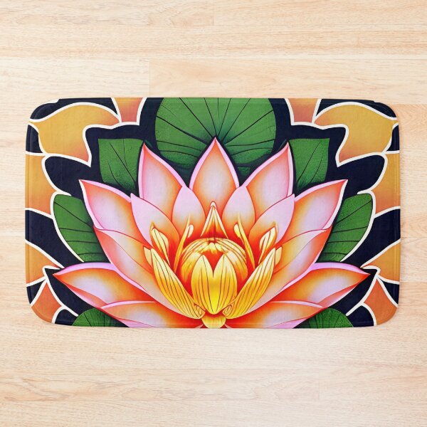 Item preview, Lotus with yellow background designed and sold by christineiris.