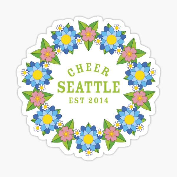 Spring Forward with Cheer Seattle - Green Sticker