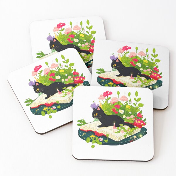 Item preview, #1 Cat and Flowers" designed and sold by calcoc.