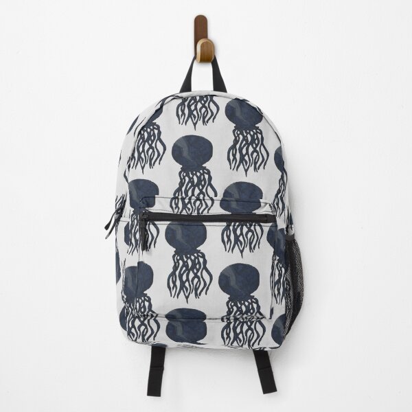 Item preview, Black Jellyfish with a Grey Lightning Bolt designed and sold by TheWorldFamous.