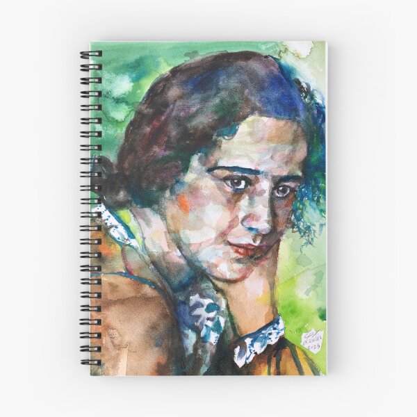 Artikelvorschau, HANNAH ARENDT watercolor portrait .3 entworfen und verkauft von lautir.