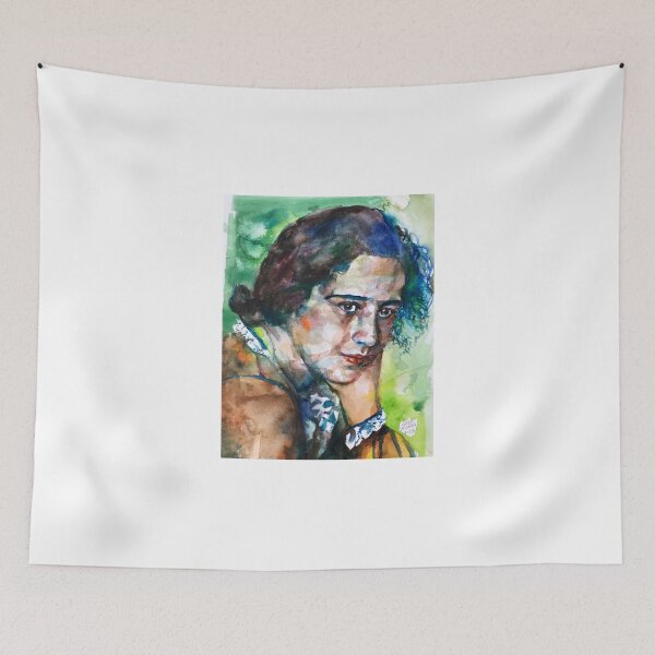 Item preview, HANNAH ARENDT watercolor portrait .3 designed and sold by lautir.