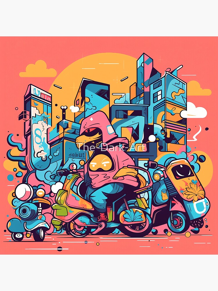 "Pop Art Boom Graffiti City Street Designs." Sticker for Sale by TheDarkArt Redbubble