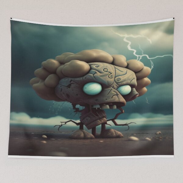 Item preview, zombies favorite weather cloudy , with a chance of brain  designed and sold by Overthinker9.