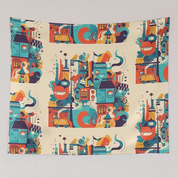 Item preview, Pop Art Boom Graffiti City Street Designs. designed and sold by The-Dark-Art.