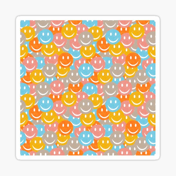 Smile Pattern - Bright Sticker