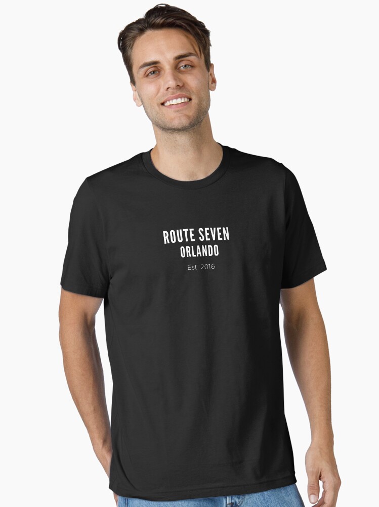 Thumbnail 1 of 7, Essential T-Shirt, White Route 7 Orlando Bold designed and sold by Route7Orlando.