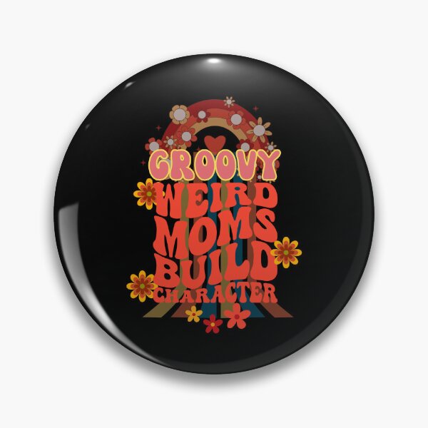 Item preview, Groovy Weird Moms Build Character Rainbow Retro designed and sold by PBJArt.