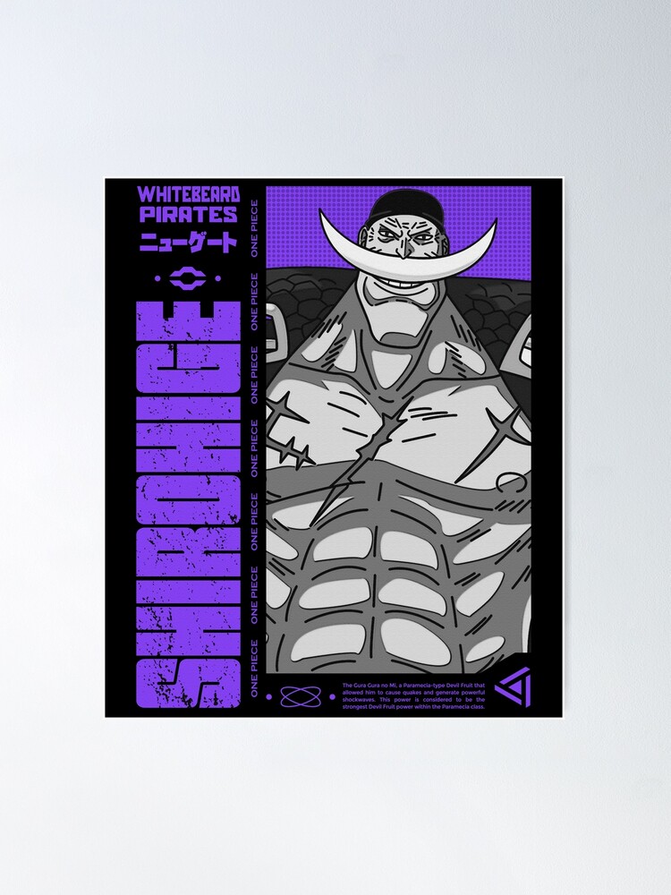 Shirohige - One Piece v.3 color version | Poster