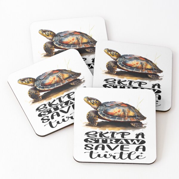 Item preview, Skip A Straw Save A Turtle designed and sold by Bigfoot T-Shirt Co..