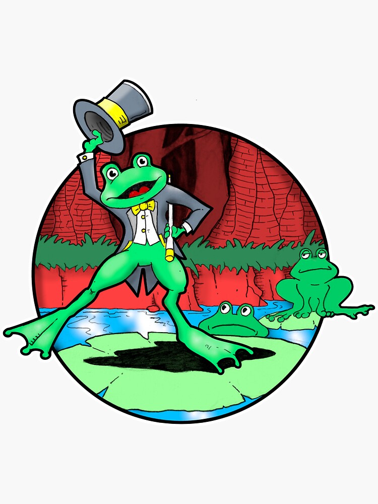 "Dancing Frog" Sticker for Sale by MikeNewbanks Redbubble
