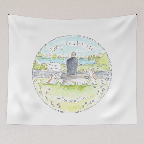 Item preview, King Charles III Coronation Art designed and sold by DebTheZeb.