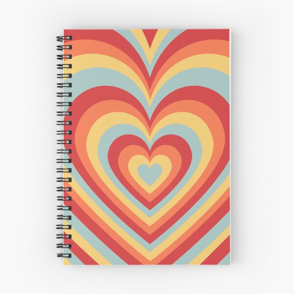 Item preview, 70s Retro Sunset Heart designed and sold by 247vibes.