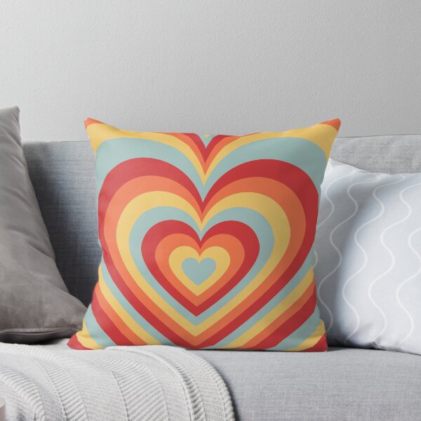 Item preview, 70s Retro Sunset Heart designed and sold by 247vibes.