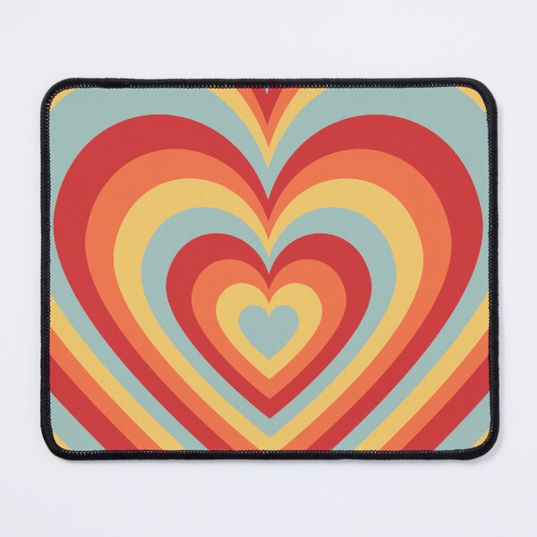 Item preview, 70s Retro Sunset Heart designed and sold by 247vibes.