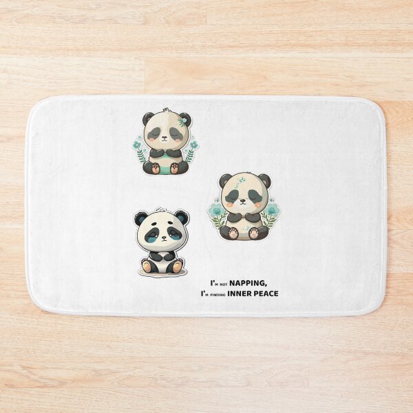 Item preview, Baby panda meditating sticker, I´m no napping, i´m finding INNER PEACE, Yoga Sticker, Namaste designed and sold by VisualVibesVV.