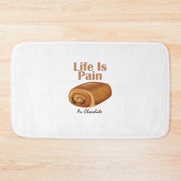 Item preview, life is pain au chocolate designed and sold by noha alzohbi.