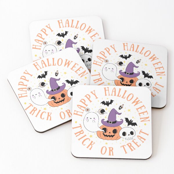 Item preview, Happy Halloween trick or treat a fun pumpkin witch design  designed and sold by Yarafantasyart.