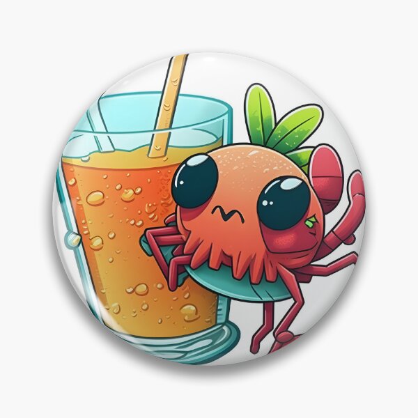 Item preview, Crab Drinking a Cocktail designed and sold by BHDesignCo.