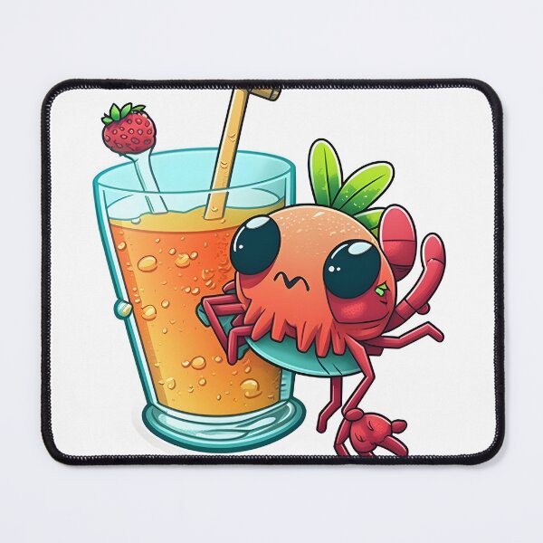 Item preview, Crab Drinking a Cocktail designed and sold by BHDesignCo.