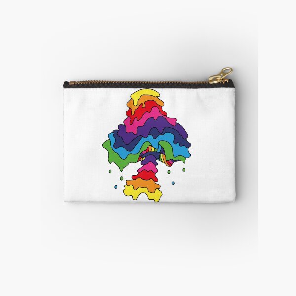 Item preview, The Perfect Magic Mushroom: Trippy Rainbow Dripping Drops Line Art designed and sold by Ciara Shortall.