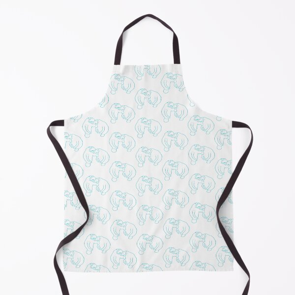 Item preview, Risograph Inspired Manatees designed and sold by inkandhue.