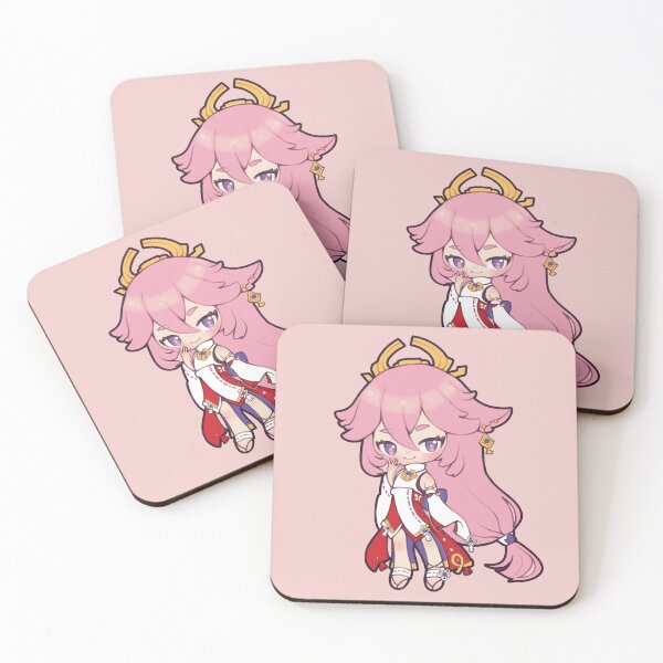 Item preview, Yae Miko Chibi - Genshin Impact designed and sold by EggvvitchArt.