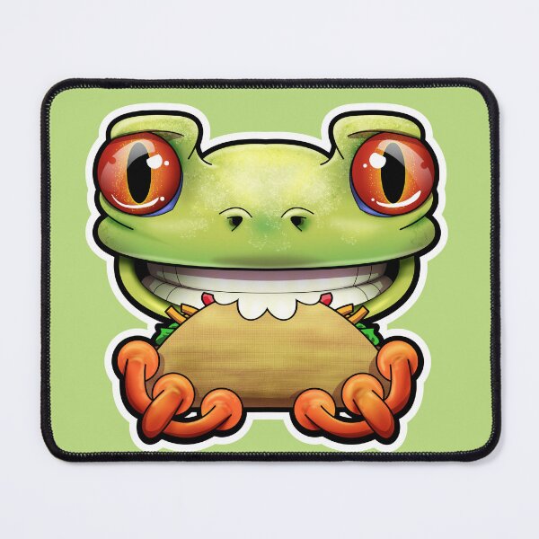 Item preview, SNAX Frog eating taco designed and sold by SilverBaX.