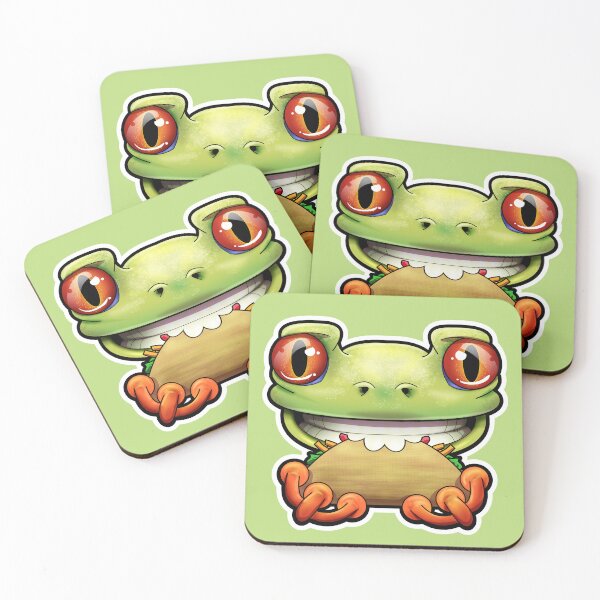 Item preview, SNAX Frog eating taco designed and sold by SilverBaX.