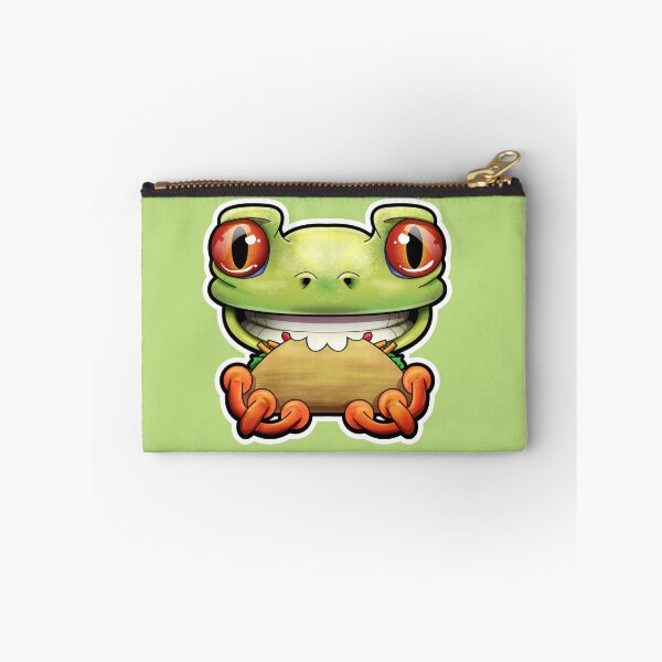 Item preview, SNAX Frog eating taco designed and sold by SilverBaX.