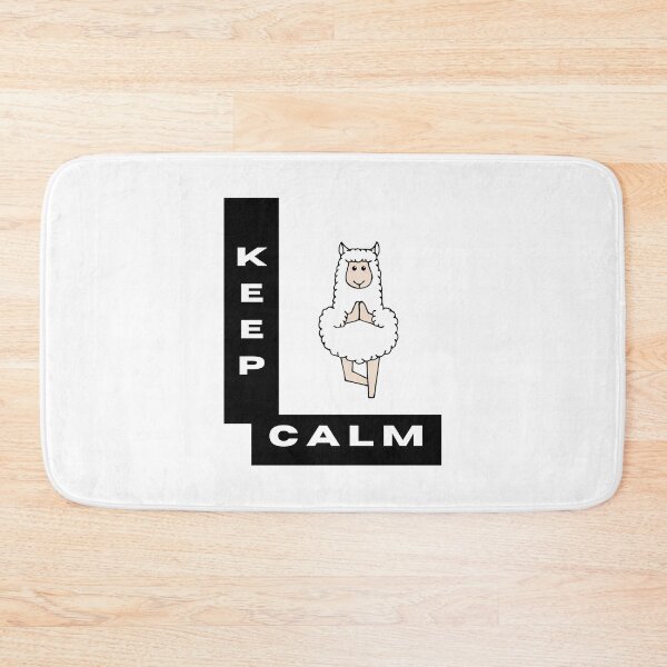 Item preview, Cute Keep Calm Yoga Lamb Meme designed and sold by HanaiPrint.
