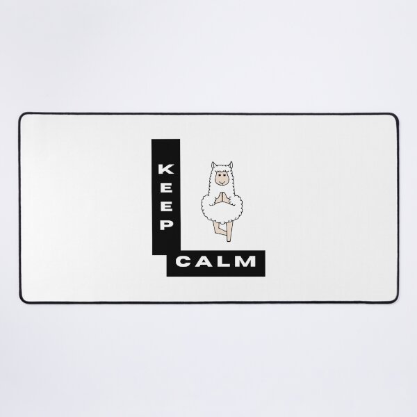 Item preview, Cute Keep Calm Yoga Lamb Meme designed and sold by HanaiPrint.