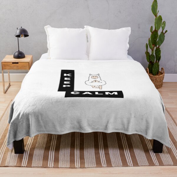 Item preview, Cute Keep Calm Yoga Lamb Meme designed and sold by HanaiPrint.